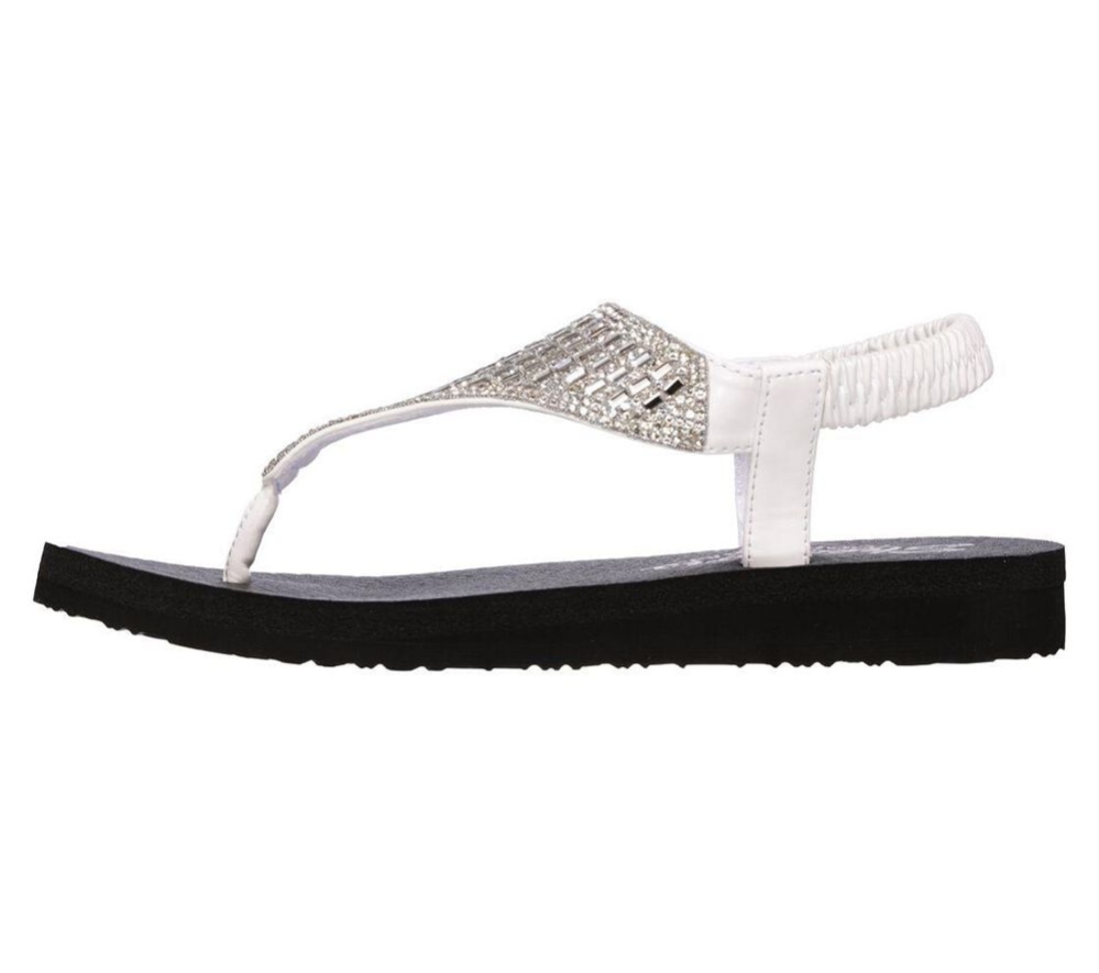 Skechers Meditation - Rock Crown Women's Sandals White | IWEU56983