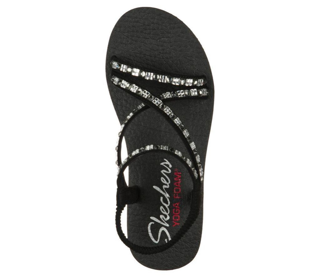 Skechers Meditation - Sparkle Chick Women's Sandals Black | ZUPH24807
