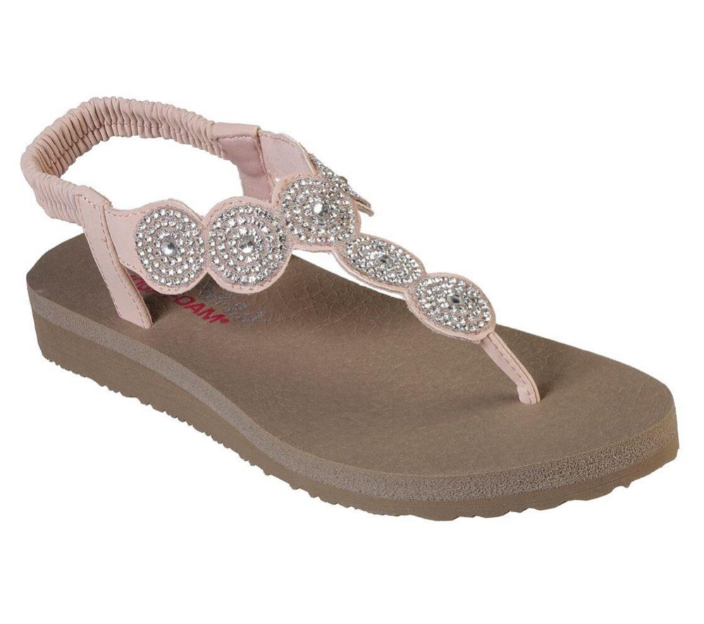 Skechers Meditation - Stars & Sparkle Women\'s Sandals Pink | XOJZ10586