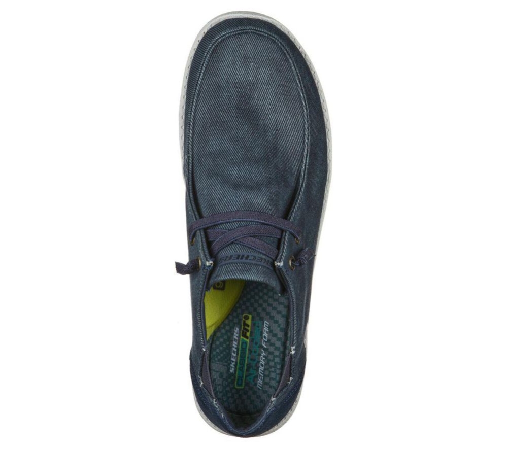 Skechers Melson - Raymon Men's Loafers Blue | KYTC61795