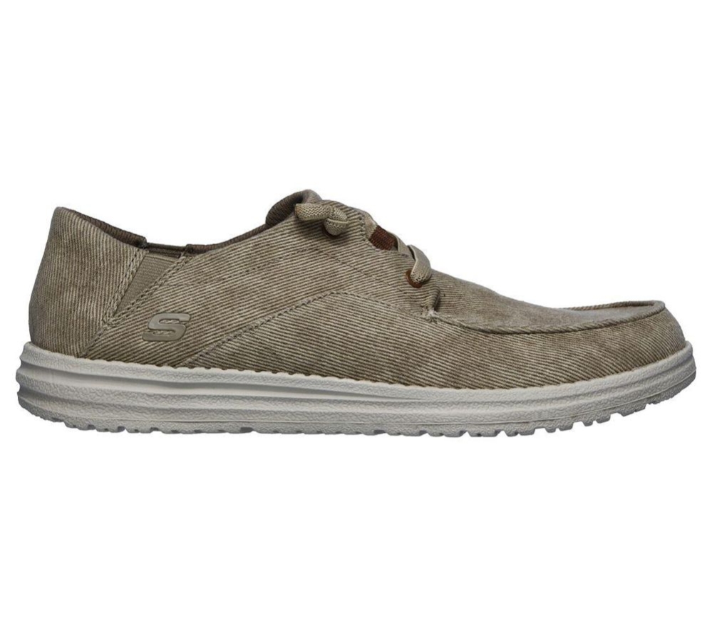 Skechers Melson - Volgo Men's Boat Shoes Grey | EODZ31802