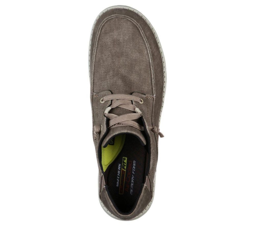 Skechers Melson - Volgo Men's Boat Shoes Brown | PRHQ58162