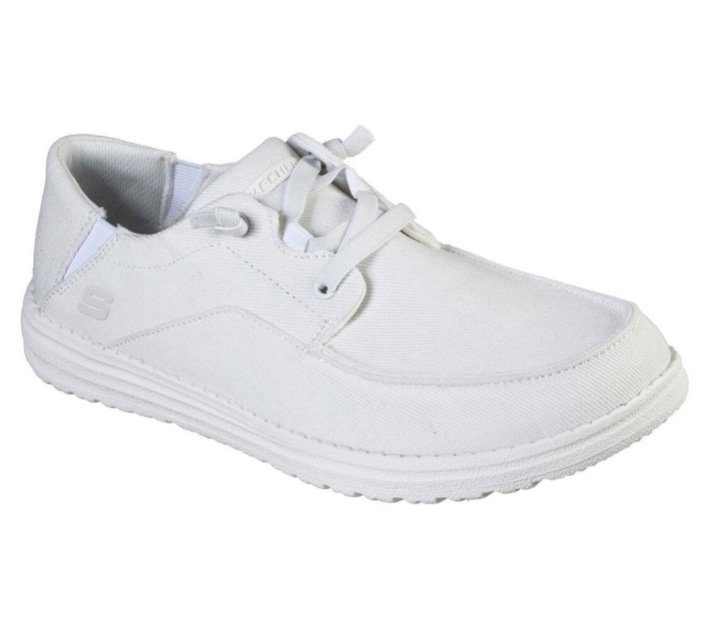 Skechers Melson - Volgo Men\'s Boat Shoes White | PRWO09814