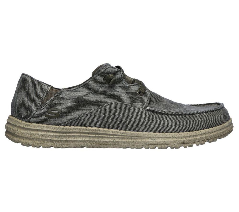 Skechers Melson - Volgo Men's Boat Shoes Green | XZIR13476