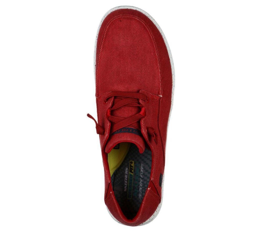 Skechers Melson - Volgo Men's Boat Shoes Red | ZSDC48137