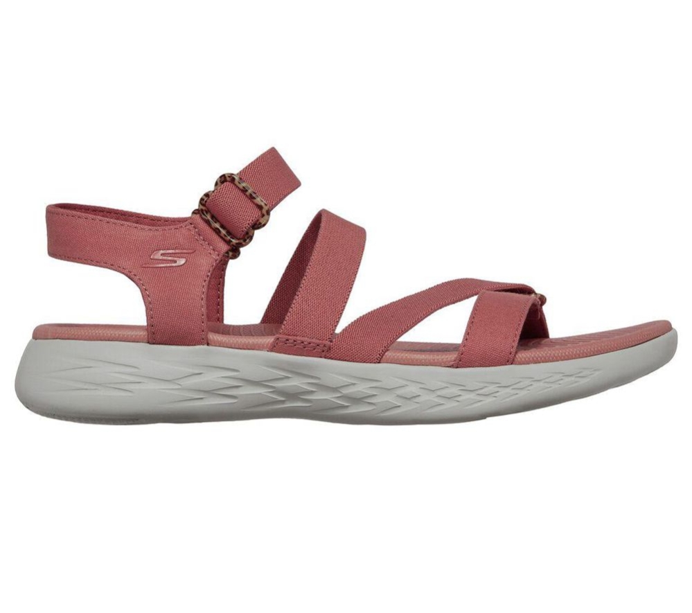 Skechers On the GO 600 - Cheerful Women's Sandals Pink | UPOL96815