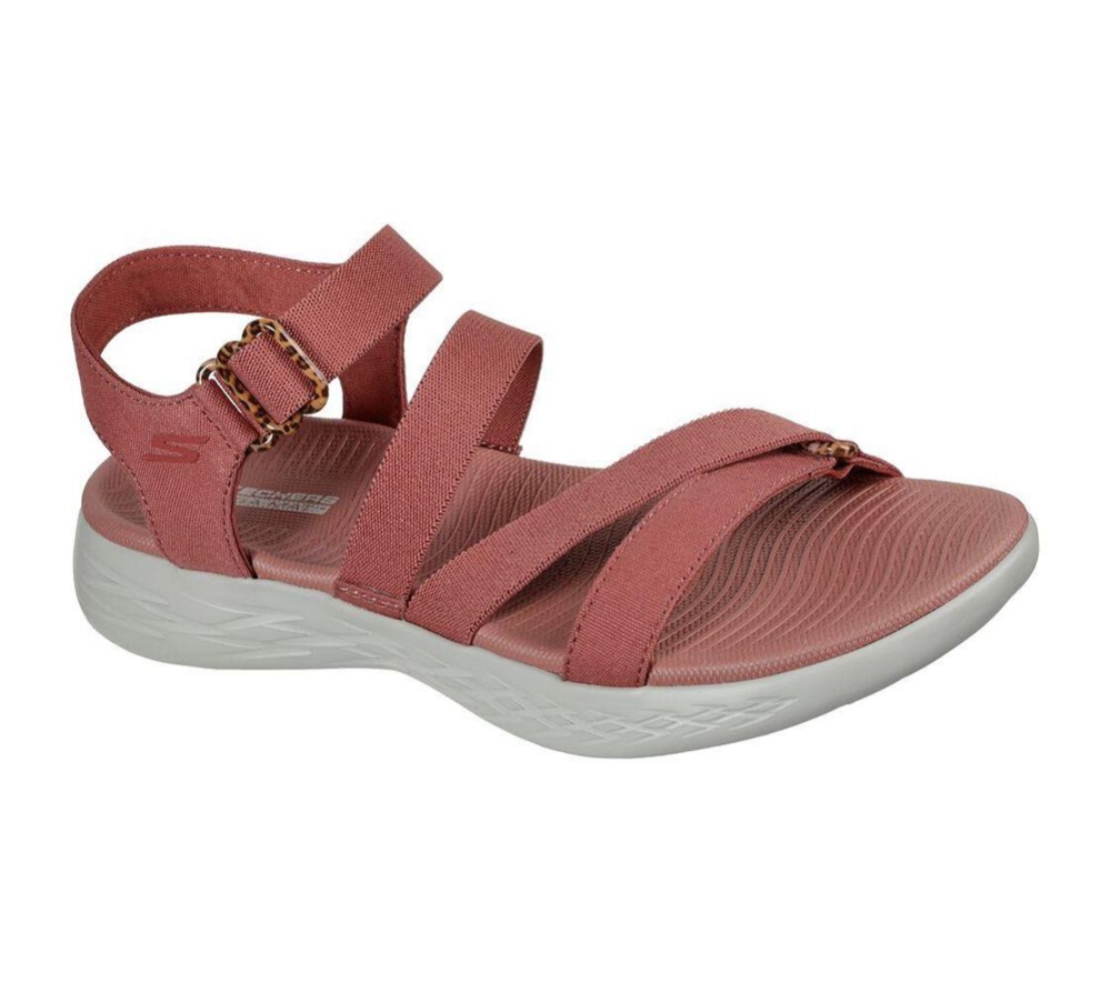 Skechers On the GO 600 - Cheerful Women\'s Sandals Pink | UPOL96815