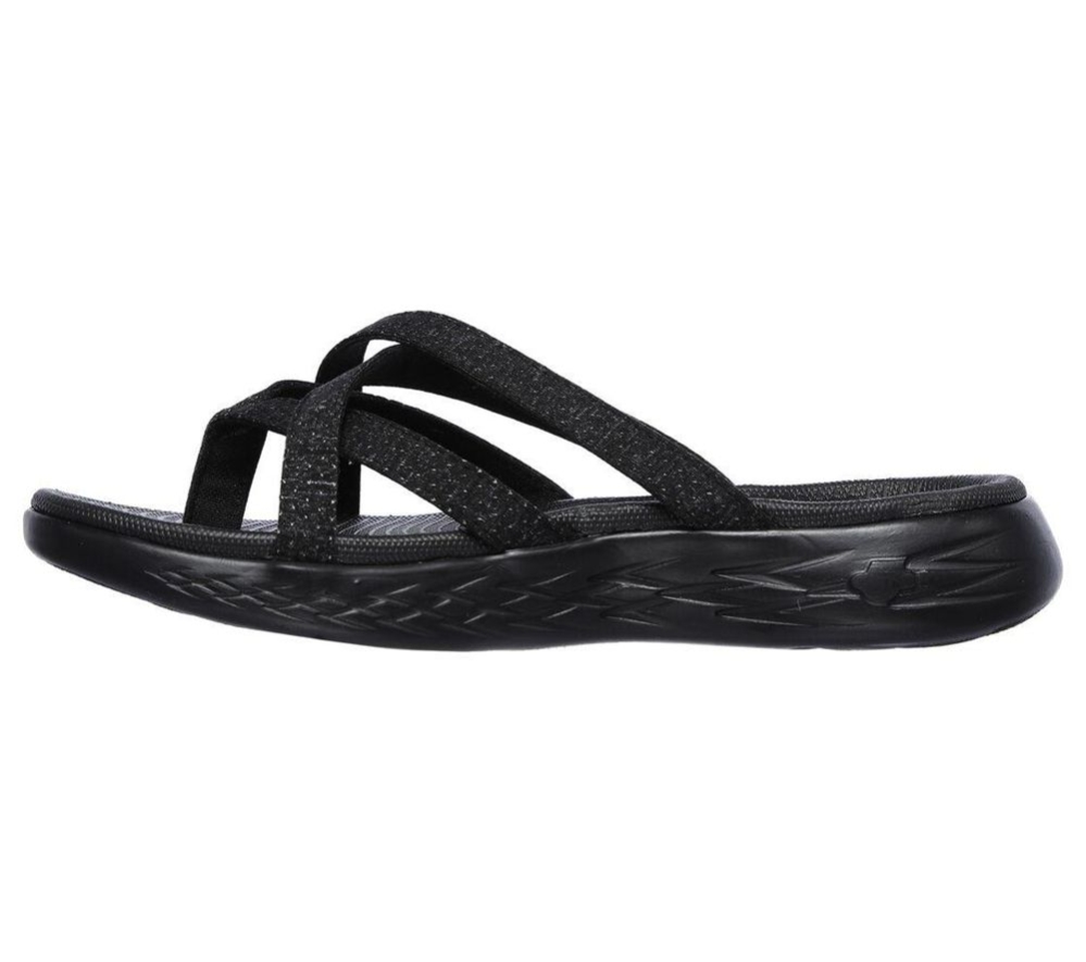 Skechers On the GO 600 - Dainty Women's Sandals Black Grey | LNDB57143