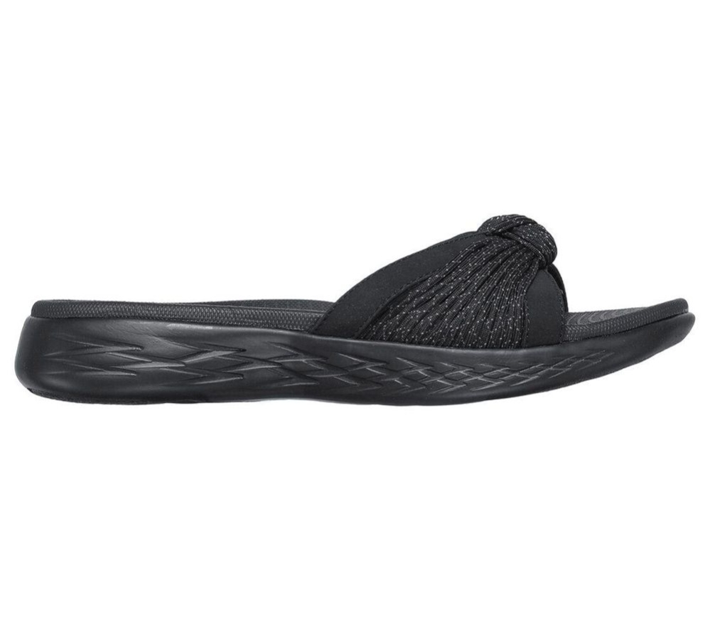 Skechers On the GO 600 - Gravitate Women's Slides Black Grey | PXYZ62503