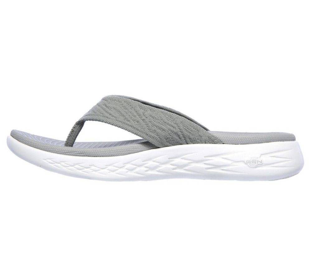 Skechers On-the-GO 600 - Sunny Women's Flip Flops Grey | FJAT52981