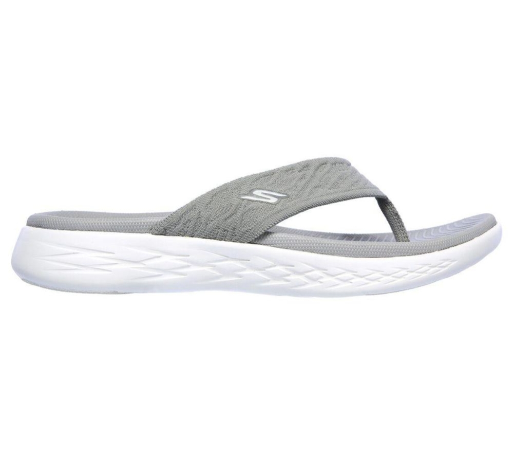 Skechers On-the-GO 600 - Sunny Women's Flip Flops Grey | FJAT52981