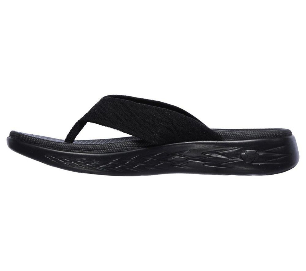 Skechers On-the-GO 600 - Sunny Women's Flip Flops Black | NJWC43980