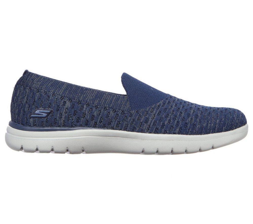 Skechers On-the-GO Flex - Amaze Women's Trainers Navy | QSGW81742