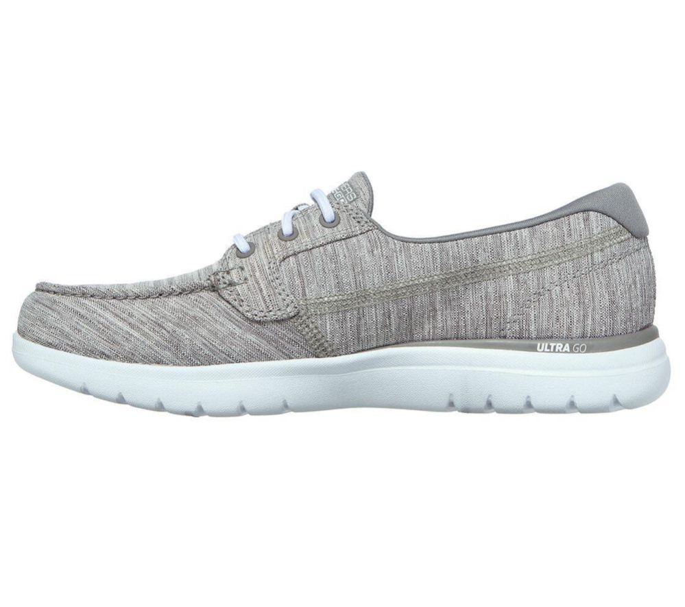 Skechers On the GO Flex - Ashore Women's Trainers Grey | MKDS96805