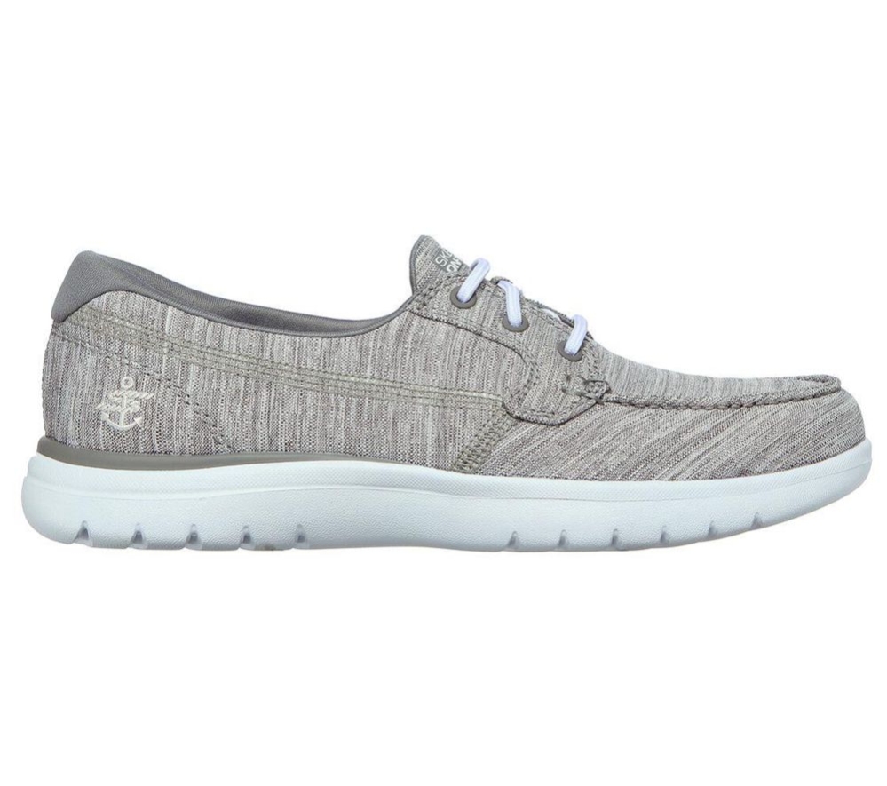 Skechers On the GO Flex - Ashore Women's Trainers Grey | MKDS96805