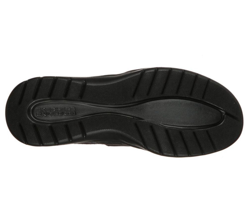 Skechers On the GO Flex - Impressive Women's Walking Shoes Black Grey | VGQO62147