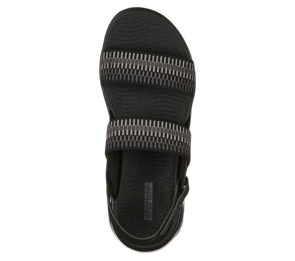Skechers On the GO Flex - Veranda Women's Sandals Black Grey | UCXZ70536