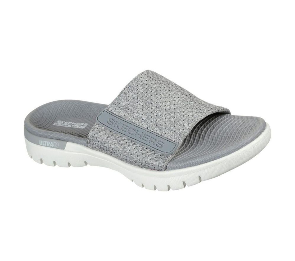 Skechers On the GO Flex - Wanted Women\'s Slides Grey | KZLB17389