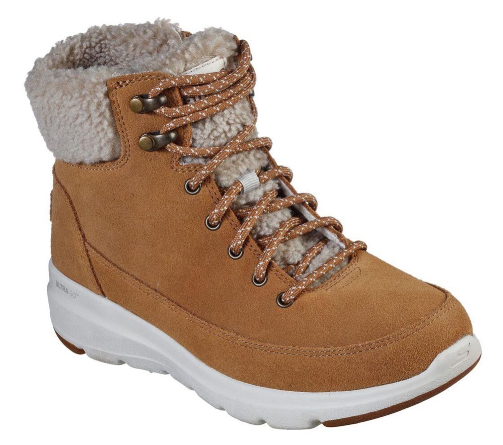 Skechers On-the-GO Glacial Ultra - Woodlands Women\'s Winter Boots Brown | IUCO24156