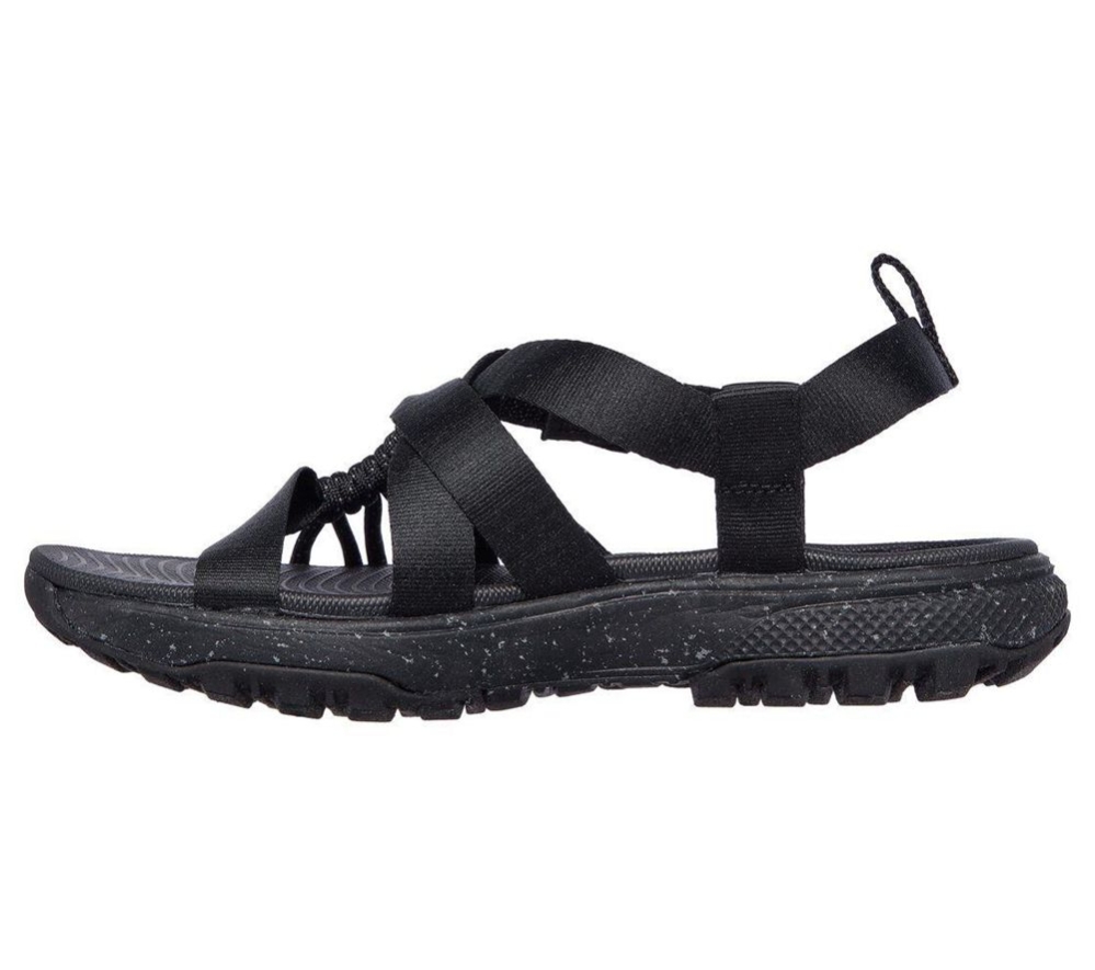 Skechers On the GO Outdoor Ultra - Sidetracked Women's Sandals Black | JHOU08157
