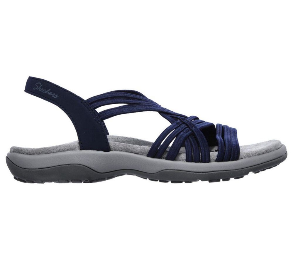 Skechers Reggae Slim - Simply Stretch Women's Sandals Navy | ZMEA23918