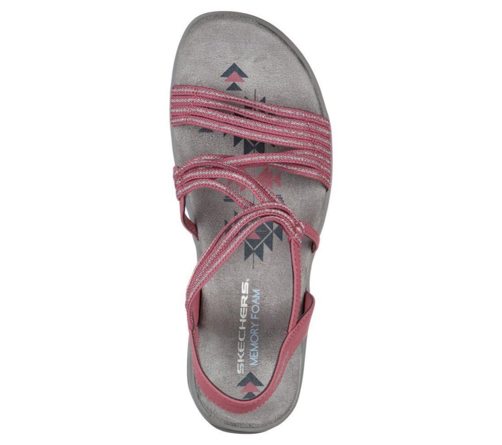 Skechers Reggae Slim - Stretch Slinky Women's Sandals Pink | SPYE21708