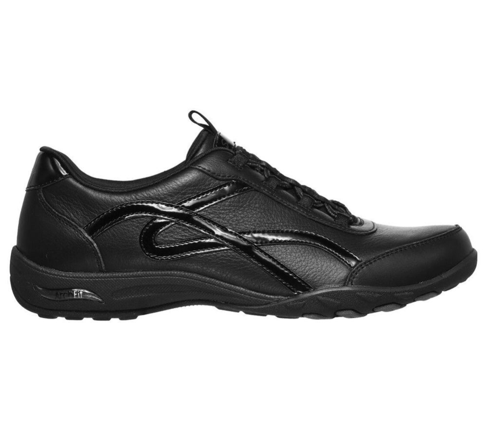 Skechers Relaxed Fit: Arch Fit Comfy Women's Walking Shoes Black | JRVP92186