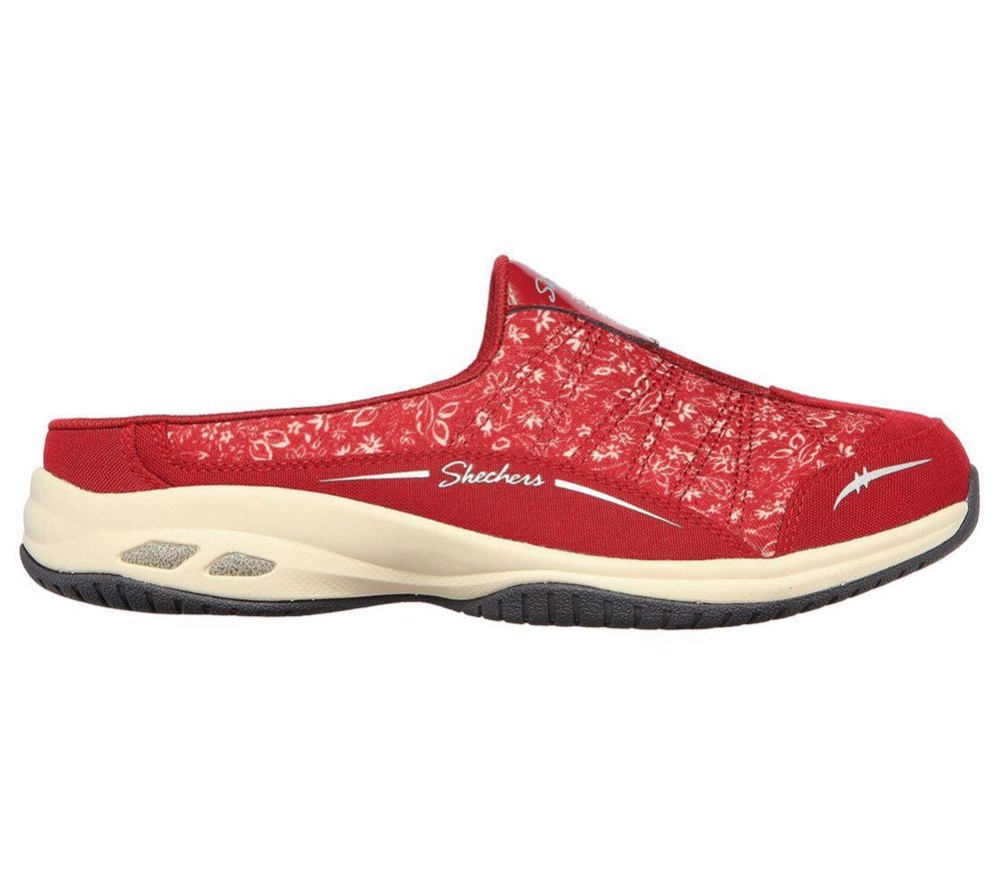 Skechers Relaxed Fit: Commute Time - City Bloom Women's Trainers Red | QDML72614