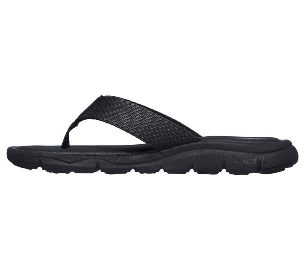 Skechers Relaxed Fit: Crenesi - Suwuk Men's Flip Flops Black | IERB53607
