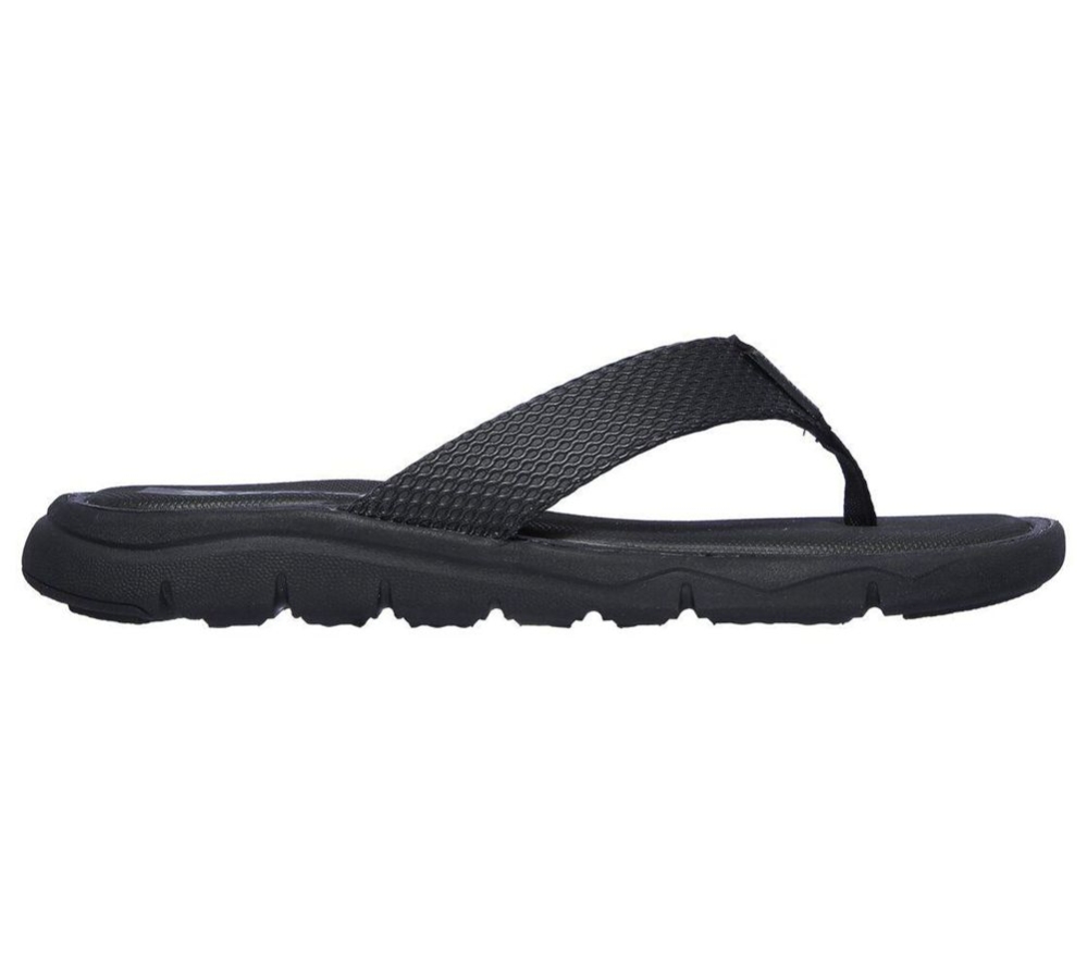 Skechers Relaxed Fit: Crenesi - Suwuk Men's Flip Flops Black | IERB53607