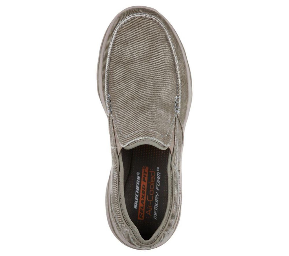 Skechers Relaxed Fit: Creston - Moseco Men's Loafers Grey | BDNU26910