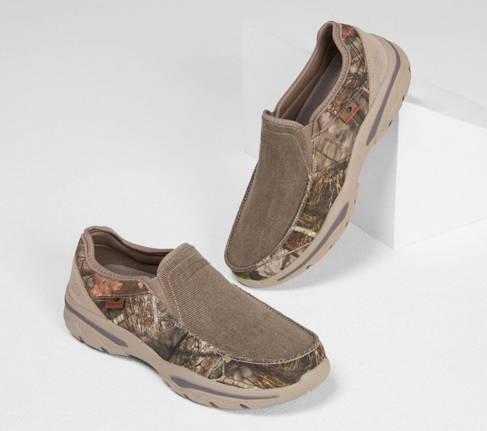 Skechers Relaxed Fit: Creston - Moseco Men's Loafers Grey Camouflage | MVFW71963