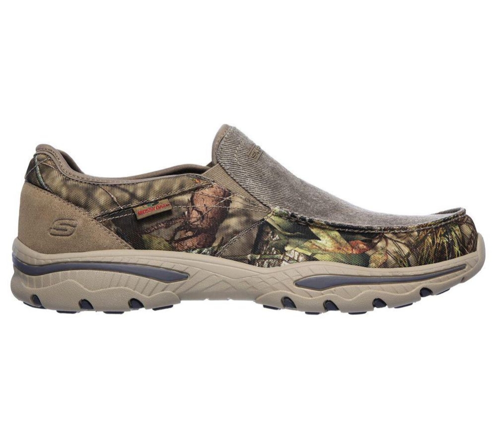 Skechers Relaxed Fit: Creston - Moseco Men's Loafers Grey Camouflage | MVFW71963