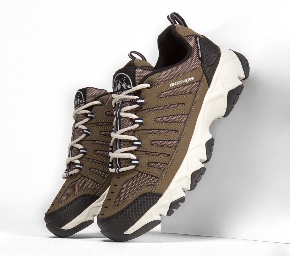 Skechers Relaxed Fit: Crossbar - Stilholt Men's Hiking Shoes Brown | OPYX84275