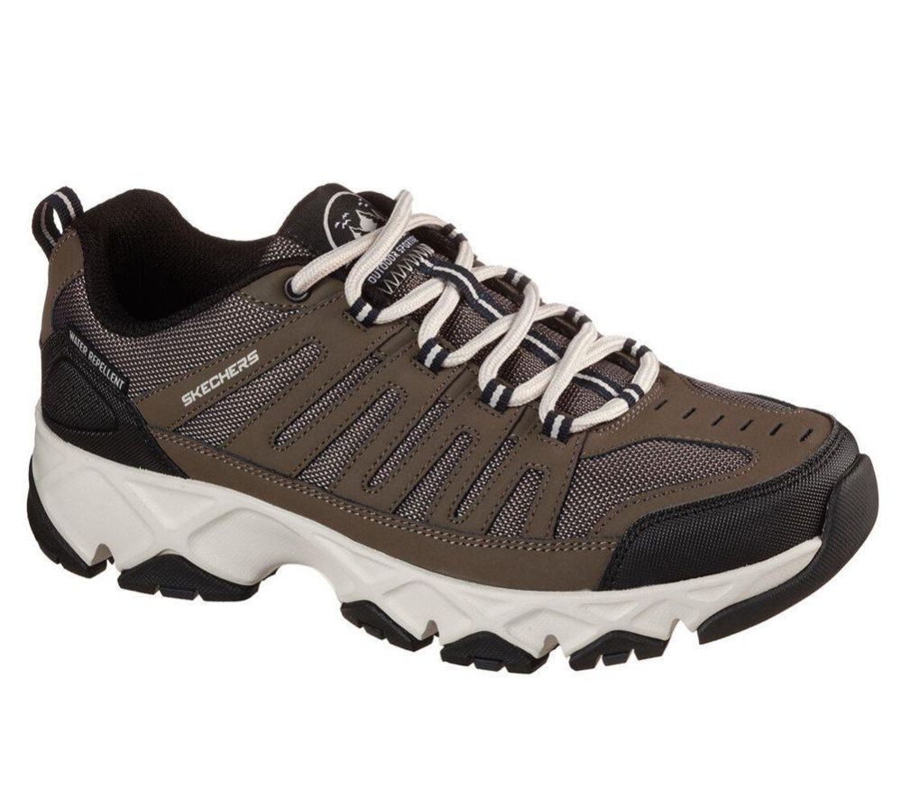 Skechers Relaxed Fit: Crossbar - Stilholt Men\'s Hiking Shoes Brown | OPYX84275