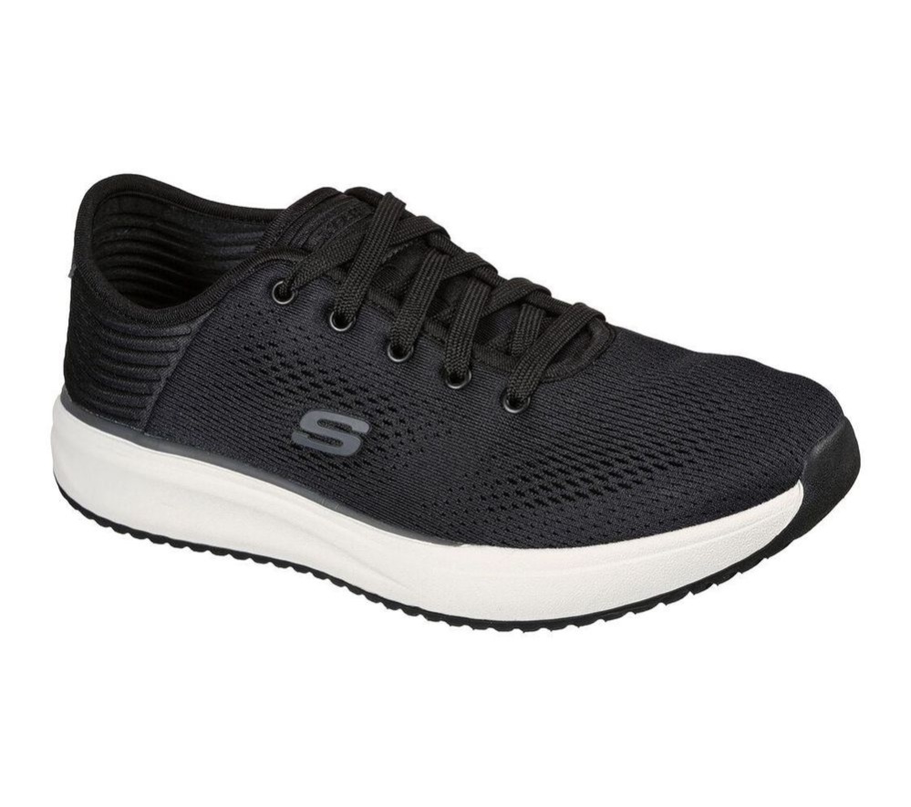 Skechers Relaxed Fit: Crowder - Freewell Men\'s Trainers Black | IOGV13549