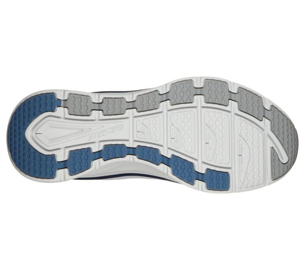 Skechers Relaxed Fit: D'Lux Walker - Commuter Men's Walking Shoes Grey Navy | UQYZ28754