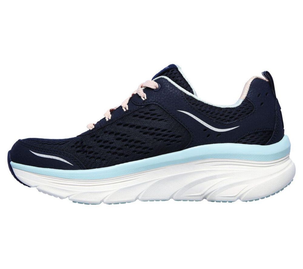 Skechers Relaxed Fit: D'Lux Walker - Infinite Motion Women's Walking Shoes Navy Blue | CJML18270