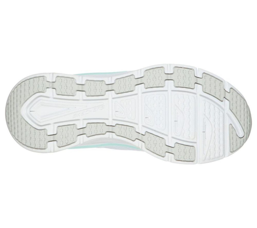 Skechers Relaxed Fit: D'Lux Walker - Infinite Motion Women's Walking Shoes White Blue | NRIV90512