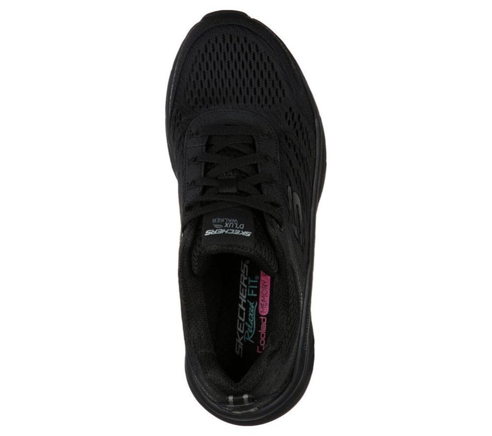 Skechers Relaxed Fit: D'Lux Walker - Infinite Motion Women's Walking Shoes Black | PXWK16932