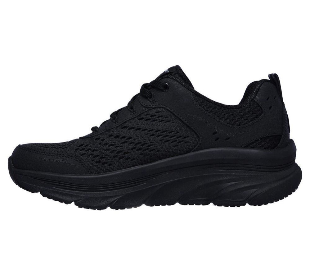Skechers Relaxed Fit: D'Lux Walker - Infinite Motion Women's Walking Shoes Black | PXWK16932