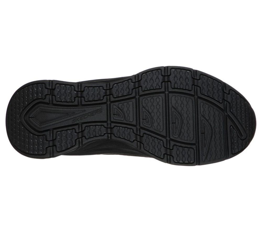 Skechers Relaxed Fit: D'Lux Walker Men's Walking Shoes Black | NVLW90826