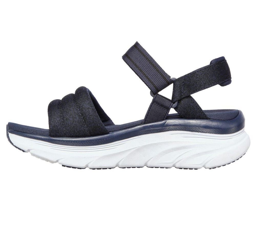 Skechers Relaxed Fit: D'Lux Walker - Puffer Break Women's Sandals Navy | GOIR46209