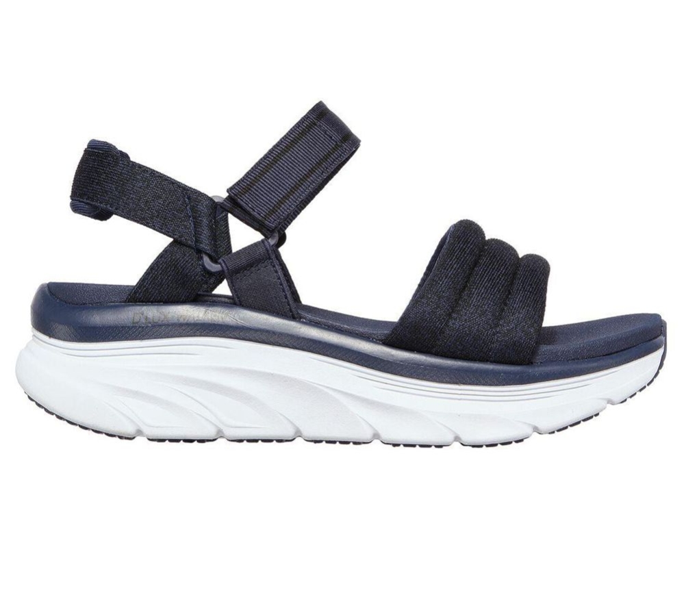 Skechers Relaxed Fit: D'Lux Walker - Puffer Break Women's Sandals Navy | GOIR46209