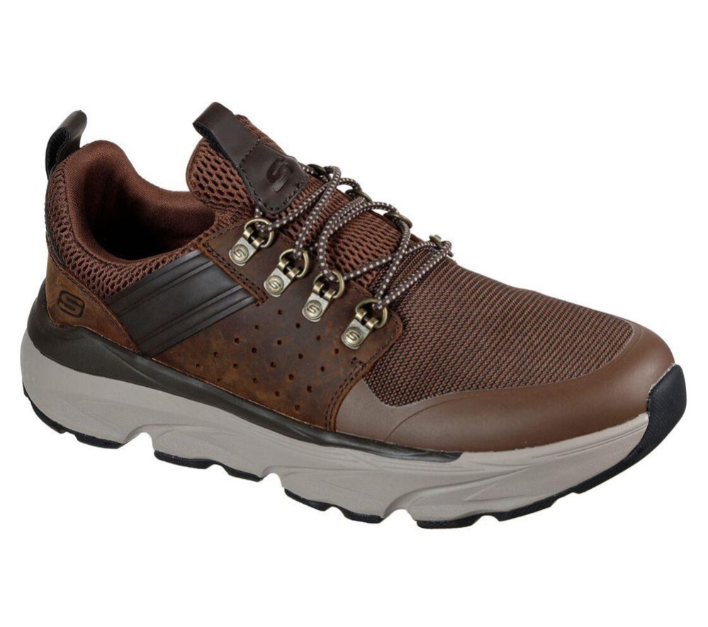 Skechers Relaxed Fit: Delmont - Escola Men\'s Trainers Brown | MOID96047
