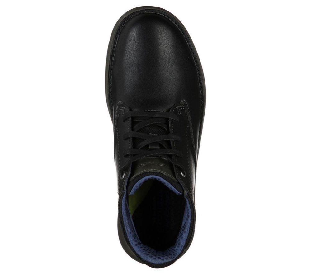 Skechers Relaxed Fit: Doveno - Molens Men's Oxford Shoes Black | UOLF36874