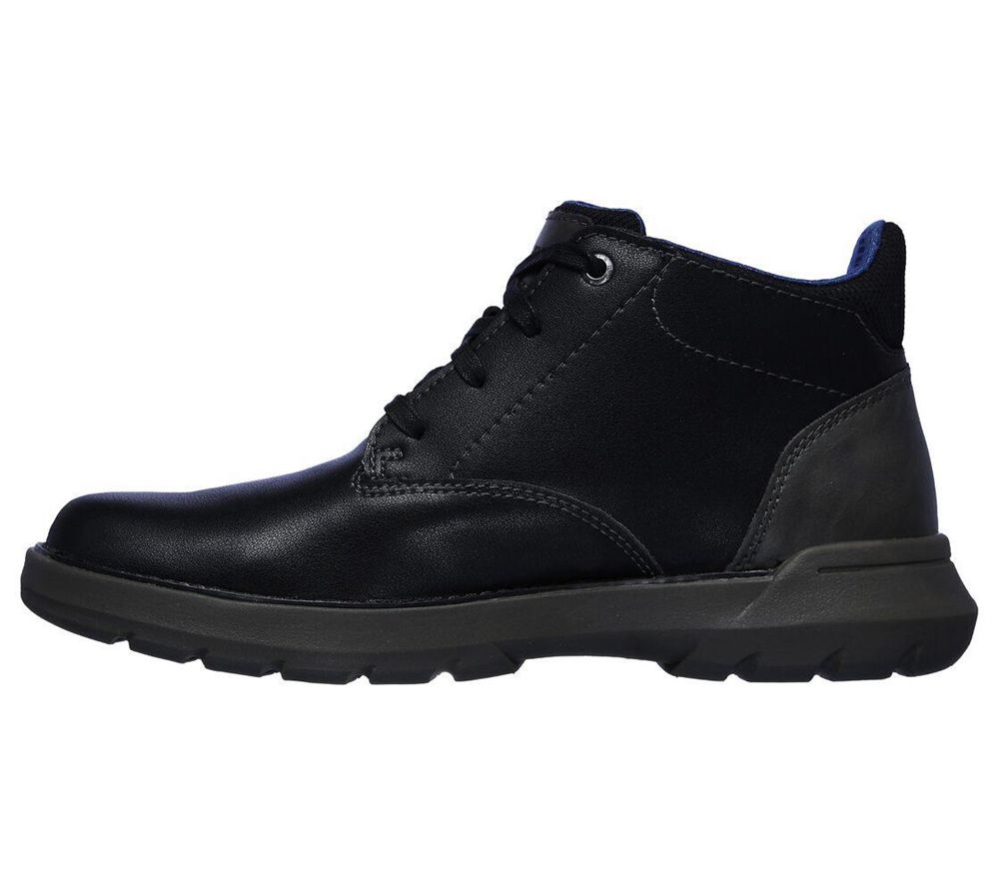 Skechers Relaxed Fit: Doveno - Molens Men's Oxford Shoes Black | UOLF36874