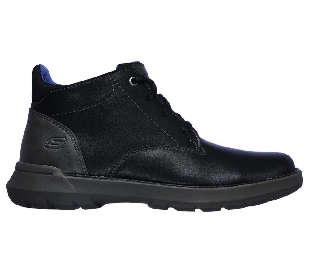 Skechers Relaxed Fit: Doveno - Molens Men's Oxford Shoes Black | UOLF36874