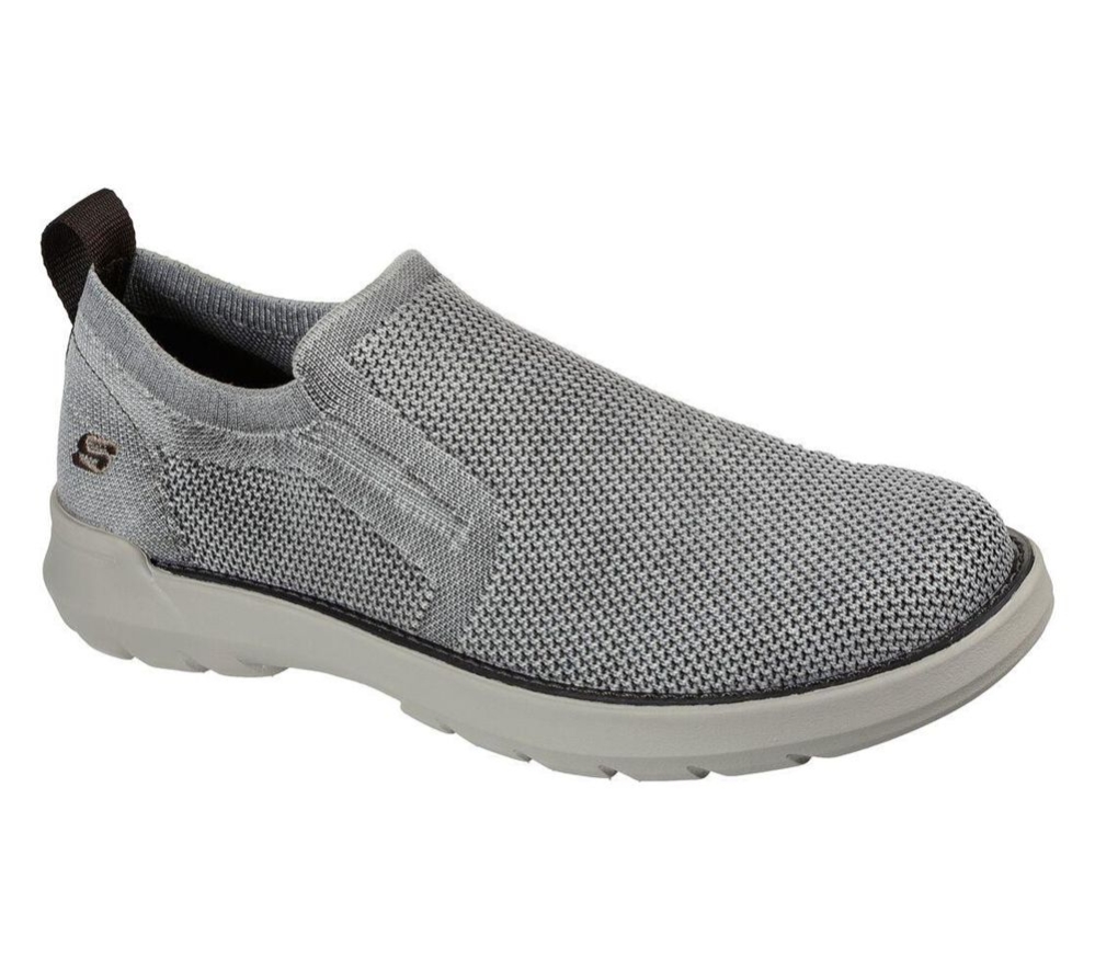 Skechers Relaxed Fit: Doveno - Oswyn Fly Men\'s Loafers Grey | IUMD93065