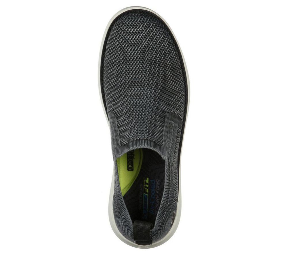 Skechers Relaxed Fit: Doveno - Oswyn Fly Men's Loafers Grey | NMEH53879